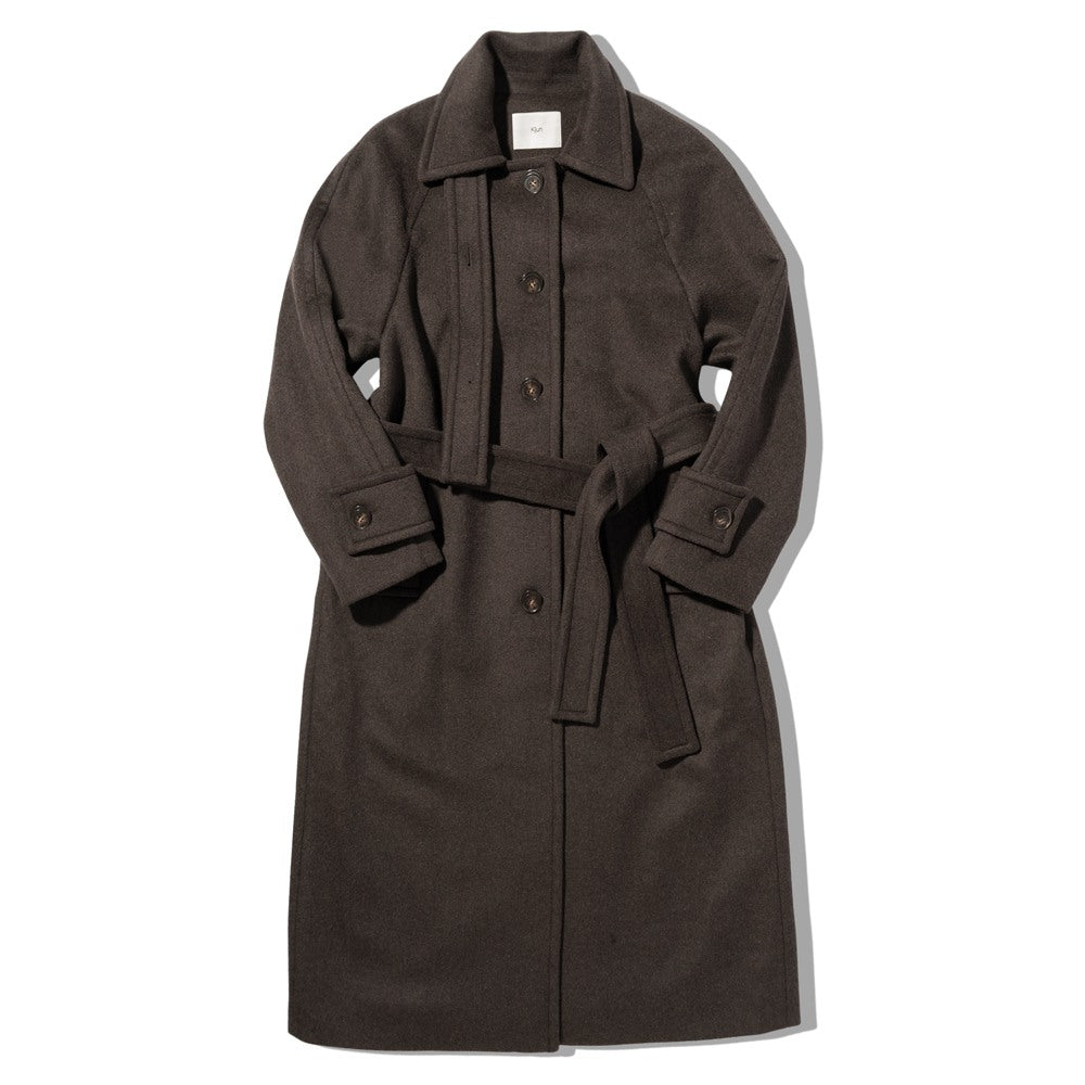 キジュン KIJUN ロングコート レディース ウール コート Wool Balmacaan Coat 254WOTCOM02