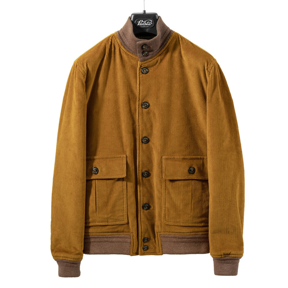 ヴァルスター VALSTAR ヴァルスタリーノ 407A.D074 コーデュロイ ブルゾン 25AW 秋冬 PADDED VALSTARINO パデッド 中綿 バルスター バルスタリーノ メンズ アウター イタリア ジャケット ブルゾン ショート丈 アウター インポート