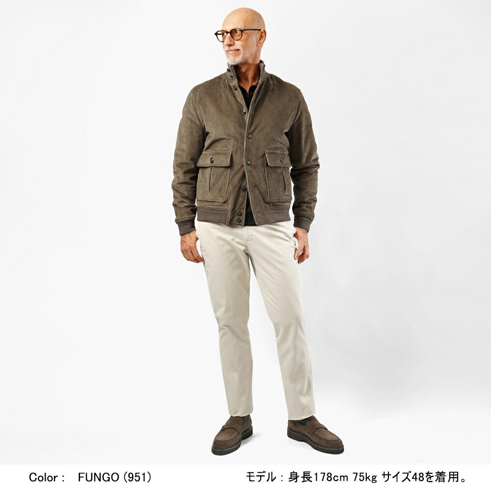 ヴァルスター VALSTAR ヴァルスタリーノ 407A.D074 コーデュロイ ブルゾン 25AW 秋冬 PADDED VALSTARINO パデッド 中綿 バルスター バルスタリーノ メンズ アウター イタリア ジャケット ブルゾン ショート丈 アウター インポート