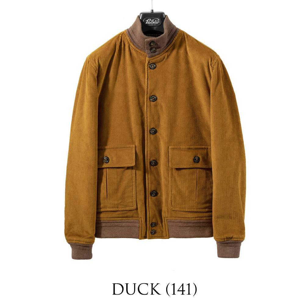 ヴァルスター VALSTAR ヴァルスタリーノ 407A.D074 コーデュロイ ブルゾン 25AW 秋冬 PADDED VALSTARINO パデッド 中綿 バルスター バルスタリーノ メンズ アウター イタリア ジャケット ブルゾン ショート丈 アウター インポート