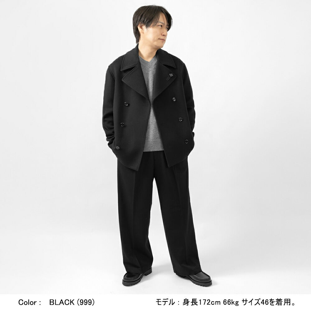 ラルディーニ LARDINI ウールビーバー ショートピーコート AARUIZM-CN65601