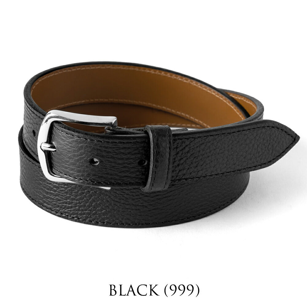 D'AMICO ダミーコ カーフベルト シボ革 レザー ACU2973 ブラック ダークブラウン Andrea D'AMICO アンドレアダミコ メンズベルト 本革 牛革 レザーベルト 革ベルト 紳士ベルト 紳士用ベルト 男性用ベルト 男性ベルト 黒 シンプル おしゃれ