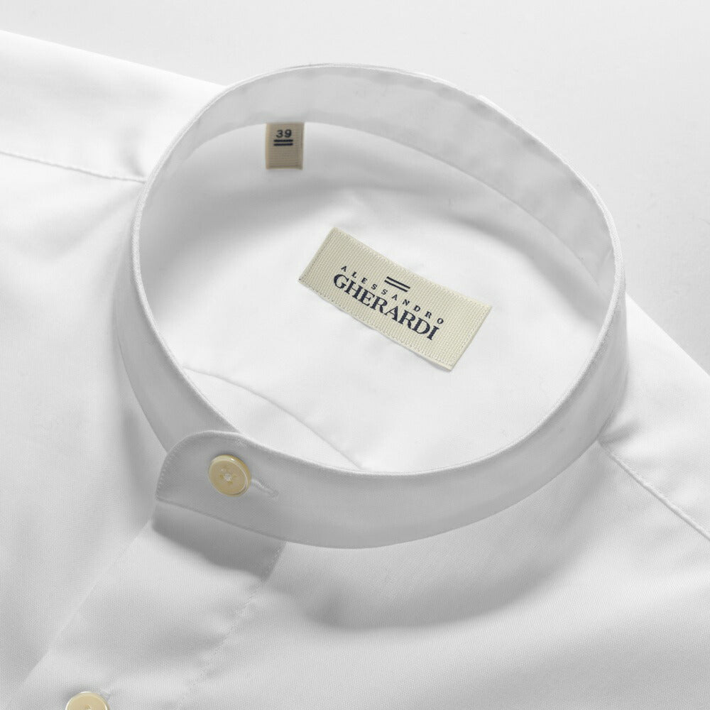 アレッサンドロゲラルディ ALESSANDRO GHERARDI バンドカラーシャツ KORI6 75X3