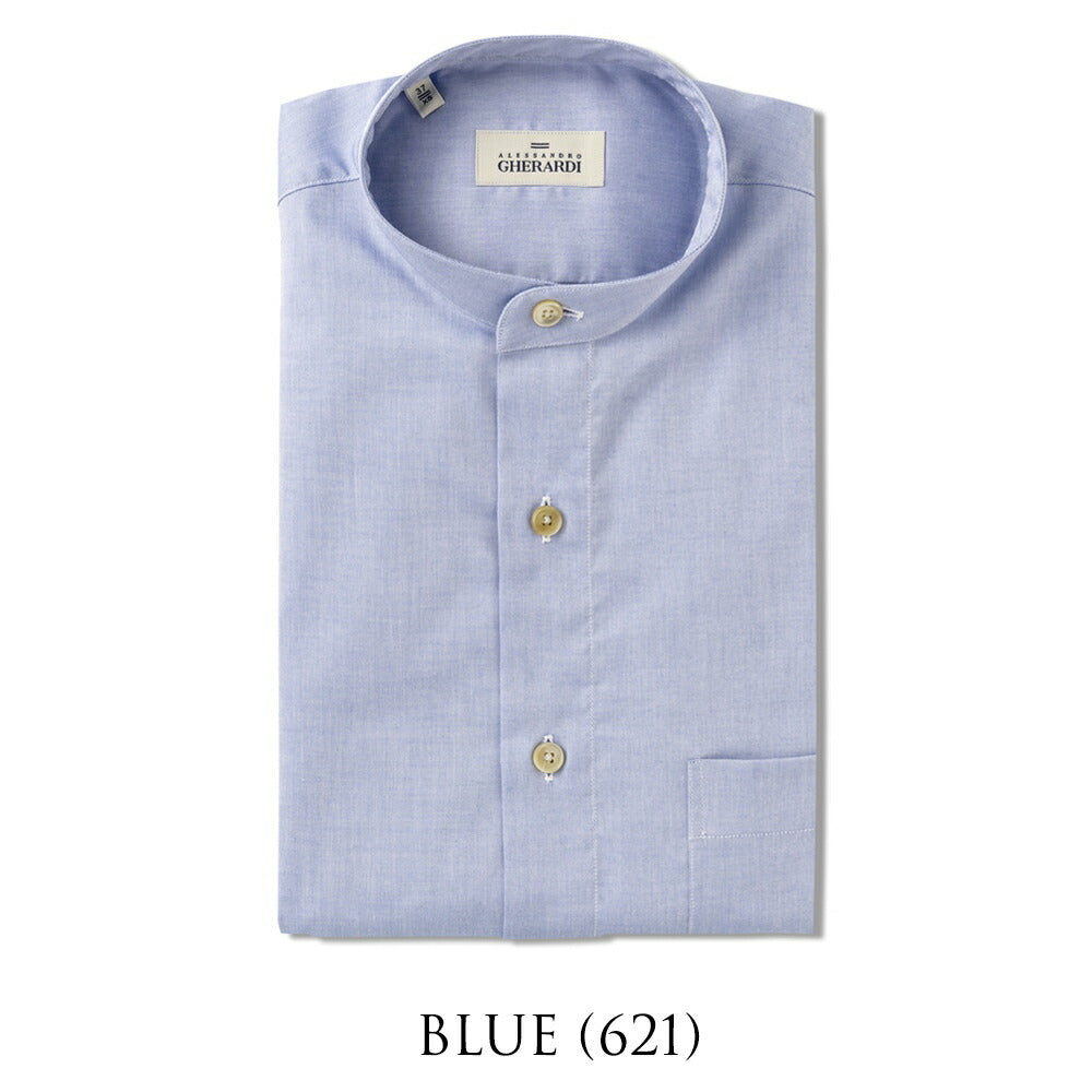 アレッサンドロゲラルディ ALESSANDRO GHERARDI バンドカラーシャツ KORI6 75X3