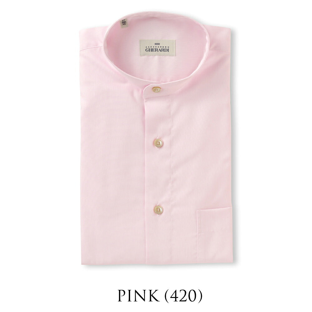 アレッサンドロゲラルディ ALESSANDRO GHERARDI バンドカラーシャツ KORI6 75X3