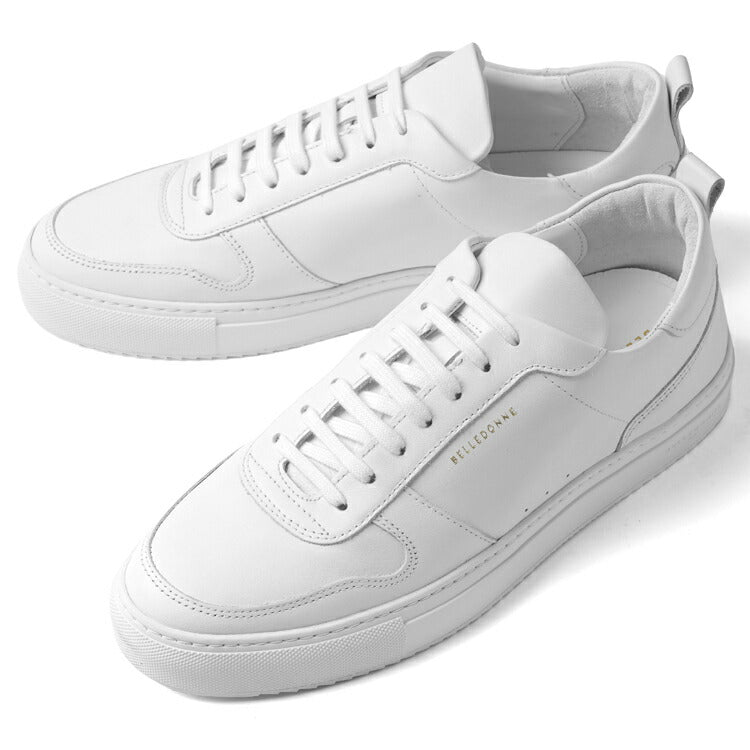 ベルドンヌ BELLEDONNE スニーカー B0 FULL WHITE 軽量ソール レザー ホワイト メンズ スポーツ スニーカー フランス プレミアム ラグスポ シンプル ブランド 本革 きれいめ 革スニーカー 高級スニーカー 白スニーカー メンズスニーカー インポート