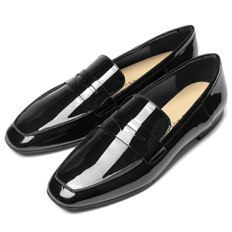 ファビオルスコーニ fabio rusconi ローファー 4057 エナメル ブラック VERNICE フラット レディース コインローファー フラットヒール ローヒール レディース 大人 やわらかい 疲れにくい 長時間 本革 柔らかい レザー レザーシューズ シンプル 柔らかい靴