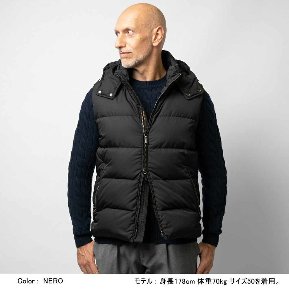 ムーレー MOORER ファイアー FIRE-WK ダウンベスト ダウンパーカ ダウンフーディ—