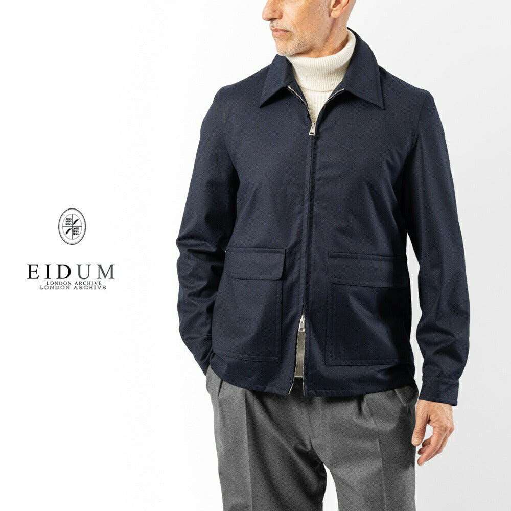 エイダム EIDUM ハリントンジャケット ウールブルゾン HARRINGTON GE01F W770M