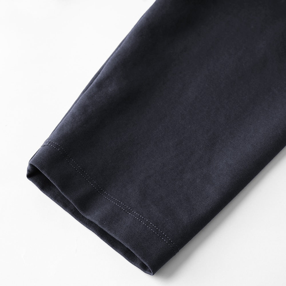 イーヴォ HEVO モックネック長袖Tシャツ オーバーサイズ MONACIZZO ホワイト ブラック ネイビー