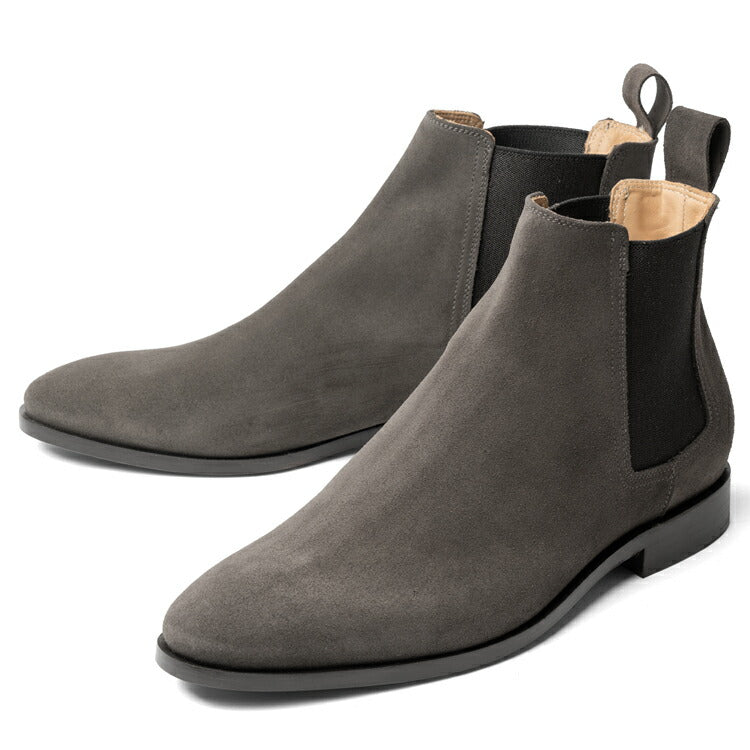 マント MAN.TO サイドゴアブーツ スエード ダークブラウン KENDAL 革靴 本革 ブーツ サイドゴア ドレスシューズ レザーソール メンズ カジュアル イタリア メンズ靴 歩きやすい シンプル 【送料無料】