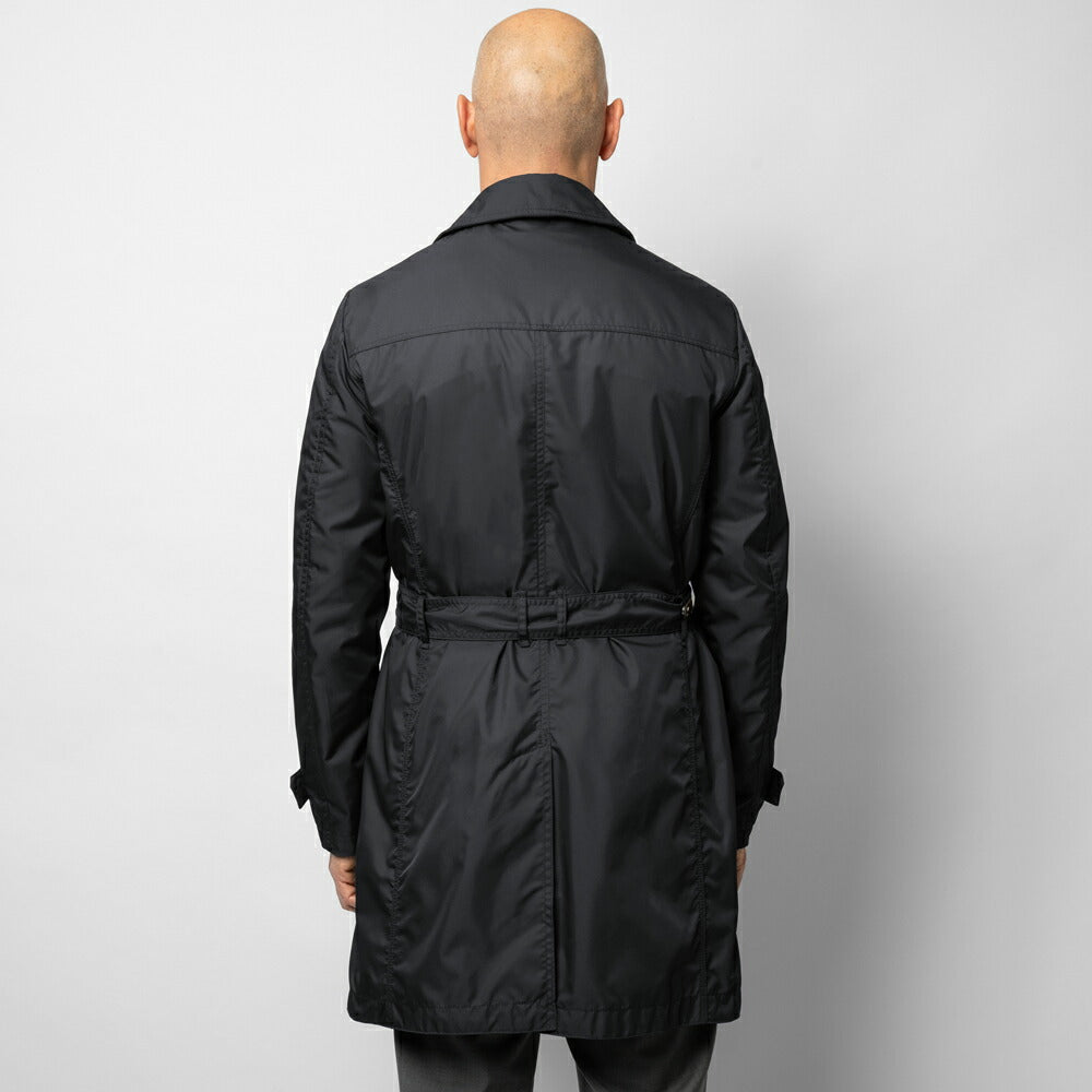 【返品不可】ムーレー moorer トレンチコート ナイロン melfi-wk / blu ネイビー / avorio アイボリー ライトコート スプリングコート