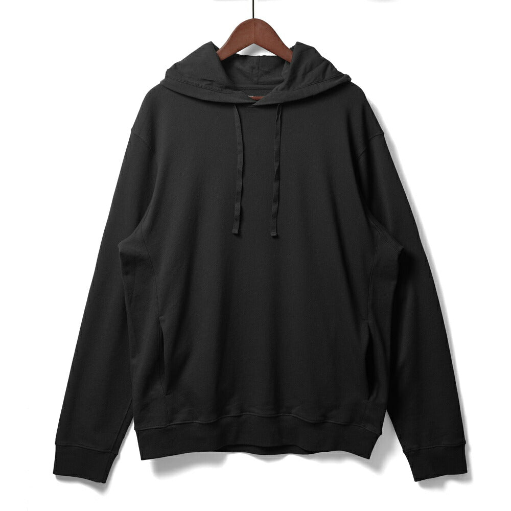 マジェスティック フィラチュール MAJESTIC FILATURES スウェットフーディー ブラック M410-HSW076 スウェット フーディ コットンオーガニック コットン 綿 メンズ 長袖 リラックス オーバーサイズ オールシーズン 無地 パーカー 黒 フランス インポート