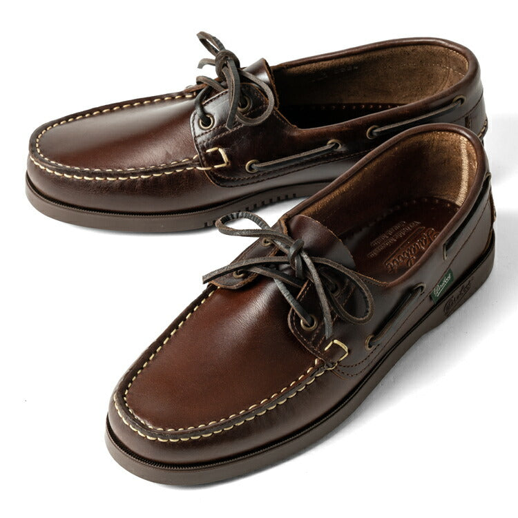 パラブーツ PARABOOT バース BARTH MARINE デッキシューズ ブラウン MARRON AMERICA 780001 モカシン オイルドレザー ラバーソール スリッポン 革靴 メンズ インポート