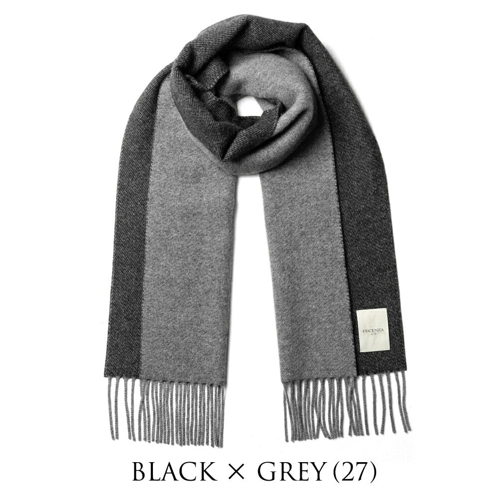ピアチェンツァ PIACENZA カシミア ストール マフラー ダブルフェイス 82606 ブラック グレー ベージュ ネイビー メンズ レディース 秋 冬 カシミア カシミヤ 冬小物 プレゼント