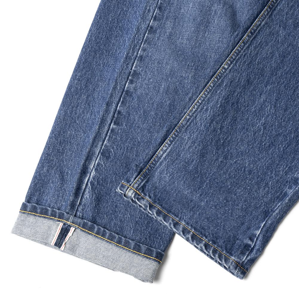 テラジェノバ TELA GENOVA デニム 5ポケット ヴィンテージフィット ROD010 BLUE WQ RODOLFO VINTAGE FIT コットン ヴィンテージ ビンテージ ストレート セルビッジ 25春夏 メンズ デニムパンツ イタリアンデニム カジュアル ストーンウォッシュ ブルー