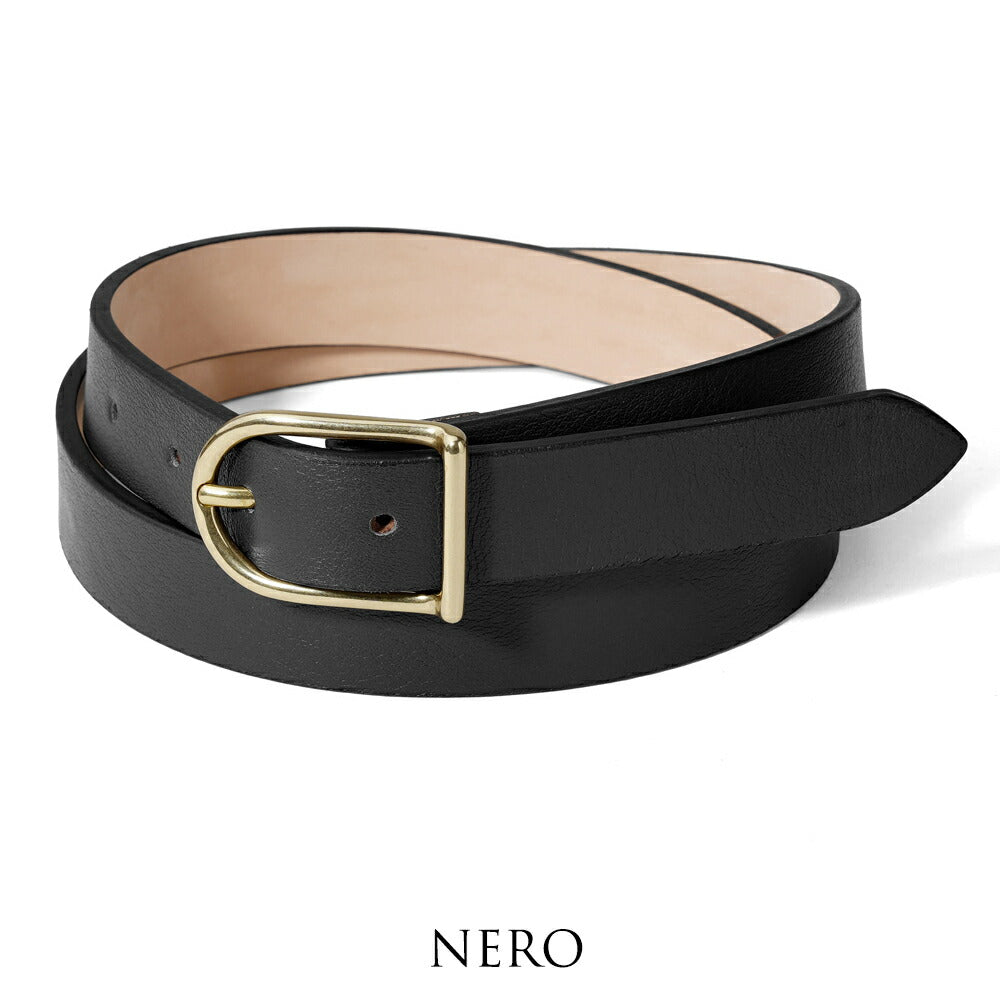 サドラーズ Saddler's レザーベルト【2.3cm幅】G597 SETA ブラック ブラウン ゴールドバックル メンズ カーフレザー ベルト カジュアル イタリア 細ベルト ナローベルト