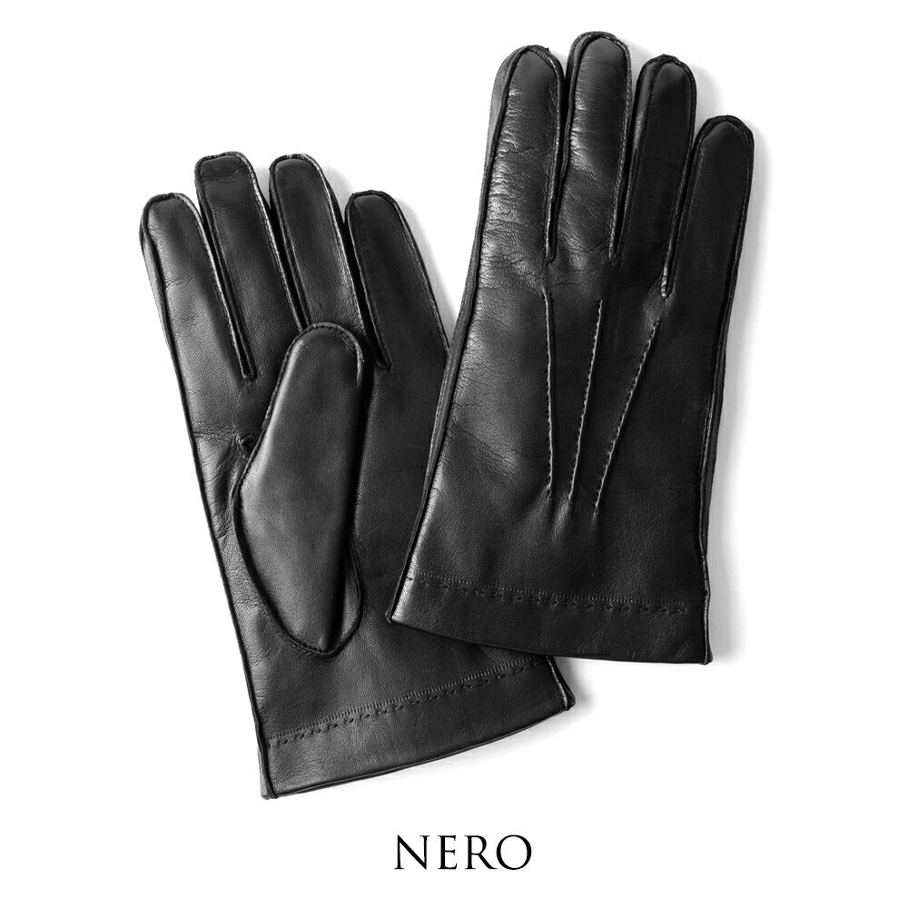 メローラ MEROLA 手袋 レザー グローブ U07 ブラック ブラウン ラビットファー ライニング 外縫い ナッパレザー ラムレザー ファー イタリア 本革 革 メンズ ブランド 防寒 暖かい 冬小物 通勤 ビジネス プレゼント 男性