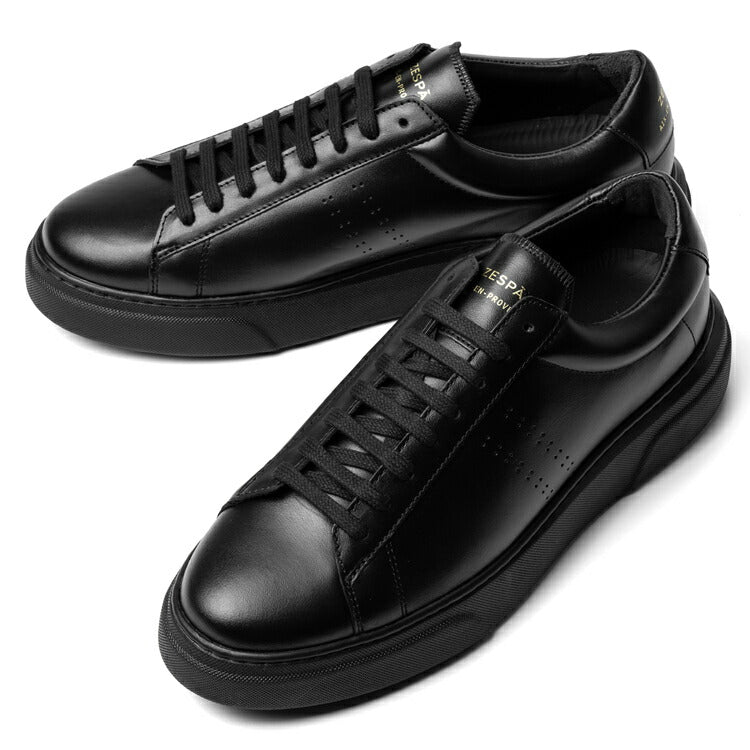 <返品不可>ゼスパ ZESPA スニーカー ZSP4VH 軽量ソール レザー ブラック/ 黒 プラットホーム メンズ スニーカー インポート プレミアム ラグスポ シンプル ブランド 本革 きれいめ 革スニーカー 高級スニーカー 黒スニーカー メンズスニーカー