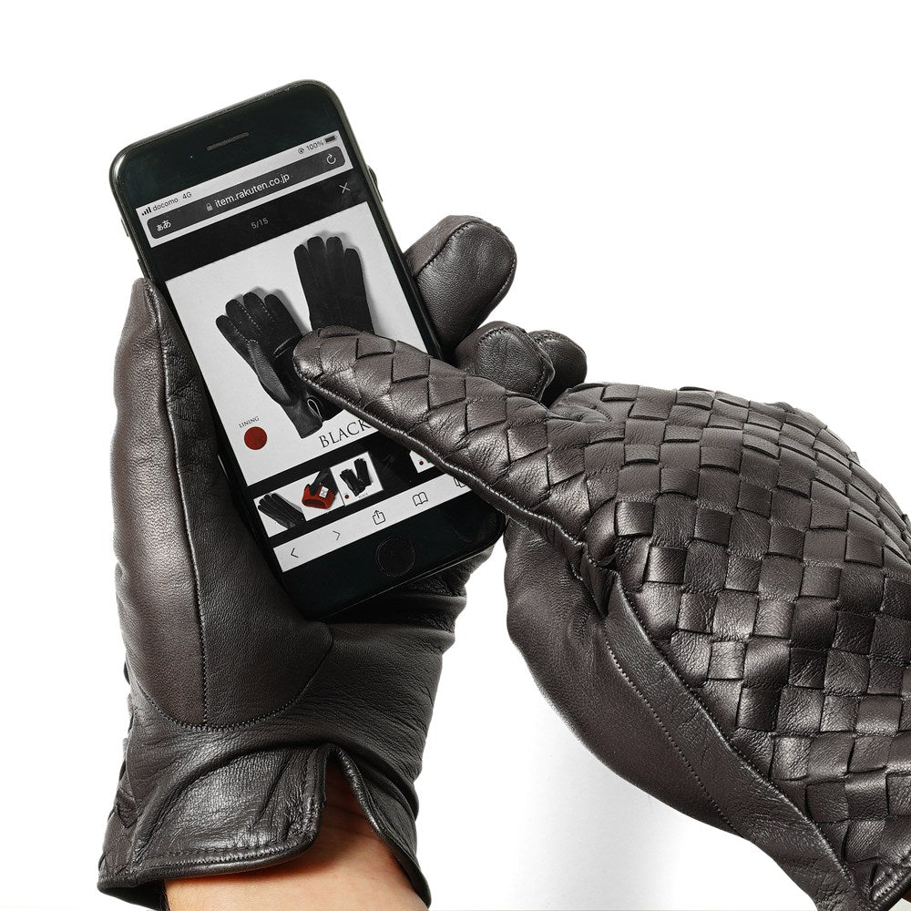 グローブス GLOVES 手袋 レザーグローブ スマホ対応 CA1662SP イントレッチオ ブラック ダークブラウン ネイビー 【ゆうパケット対応】 革 レザー メンズ ブランド 防寒 スマートフォン対応 スマホ 冬小物 プレゼント