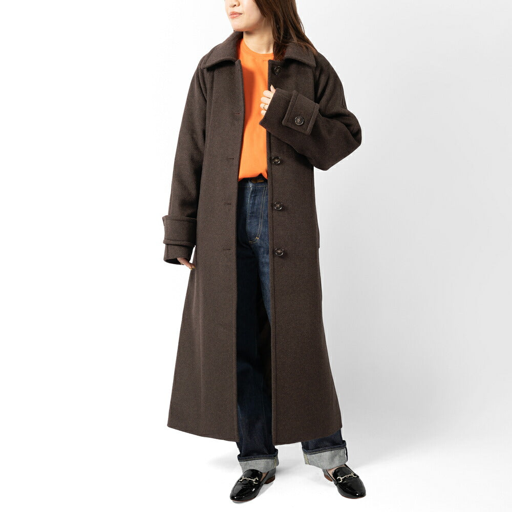 キジュン KIJUN ロングコート レディース ウール コート Wool Balmacaan Coat 254WOTCOM02