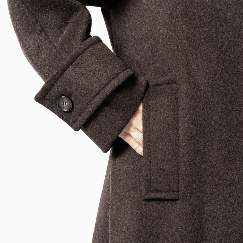 キジュン KIJUN ロングコート レディース ウール コート Wool Balmacaan Coat 254WOTCOM02