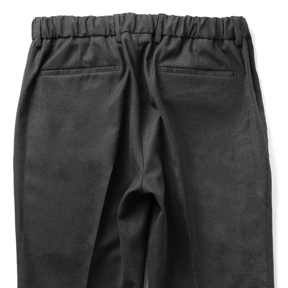 ジェルマーノ GERMANO 323G-9613 イージースラックス 24AW ドローコード テクノウール パンツ ウール テーパード スラックス ストレッチ ワンプリーツ ウォッシャブル メンズ メンズスラックス 秋冬 ビジネス カジュアル ダークグレー ミディアムグレー