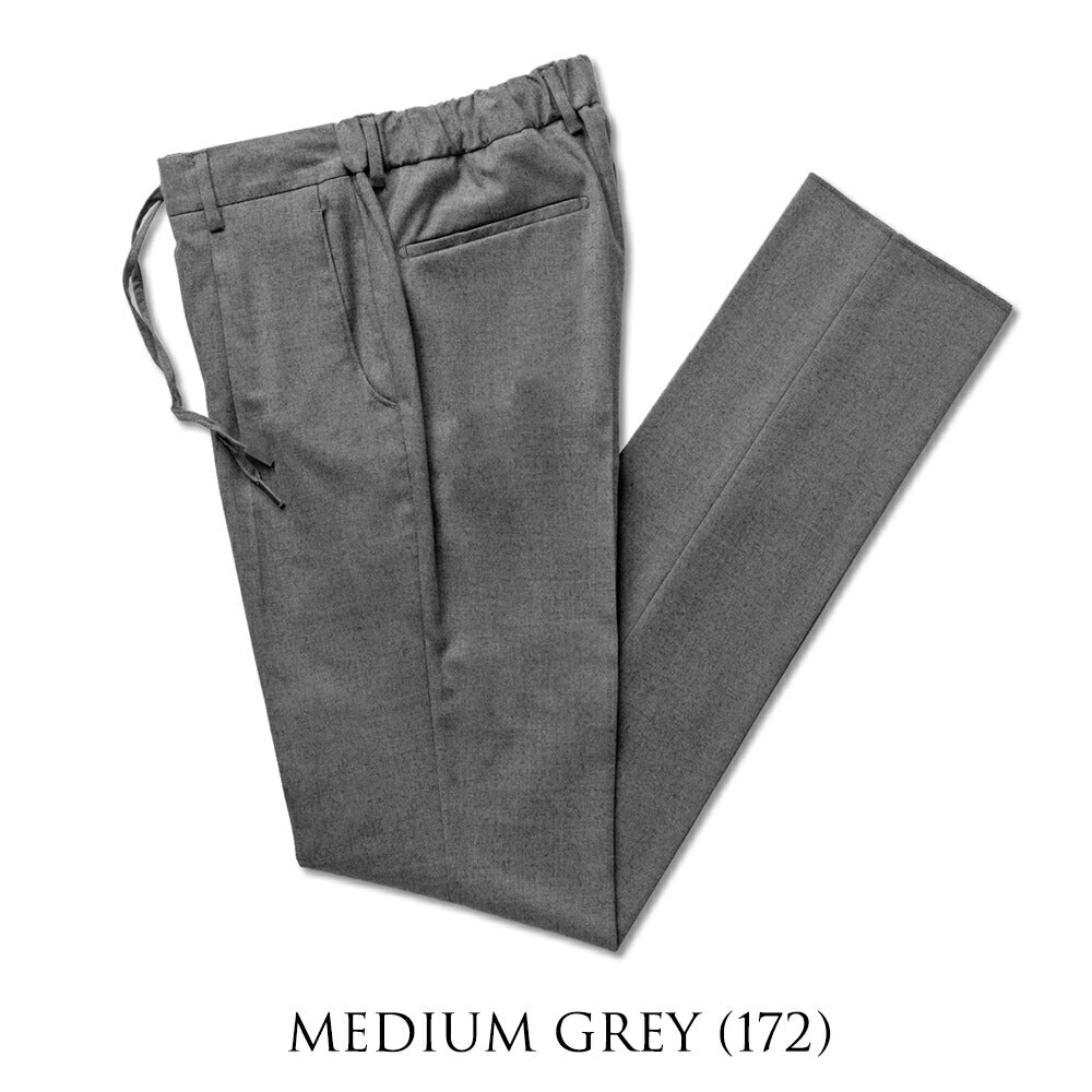 ジェルマーノ GERMANO 323G-9613 イージースラックス 24AW ドローコード テクノウール パンツ ウール テーパード スラックス ストレッチ ワンプリーツ ウォッシャブル メンズ メンズスラックス 秋冬 ビジネス カジュアル ダークグレー ミディアムグレー