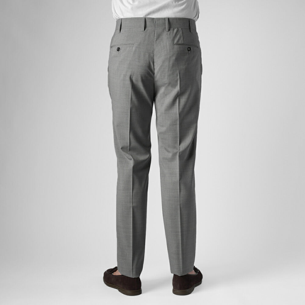 ジェルマーノ GERMANO 373G-2603 スラックス ワンプリーツ ウール ニューヨークフィット スリムフィット 25春夏 ダークグレー ライトグレー テーパード スラックス ストレッチ ウォッシャブル ワンタック ビジネス メンズ インポート イタリア