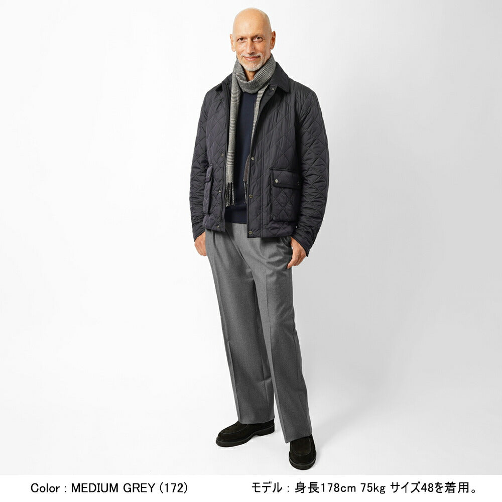 ジェルマーノ GERMANO 3ODG-3611 ベルトレス ワイドスラックス ツープリーツ フランネル ウール 25秋冬 ワイド スラックス フランネルウール グレー ネイビー ベルトレスパンツ ベルトループレス スラックス ナチュラル ストレッチ ワンプリーツ ビジネス メンズ