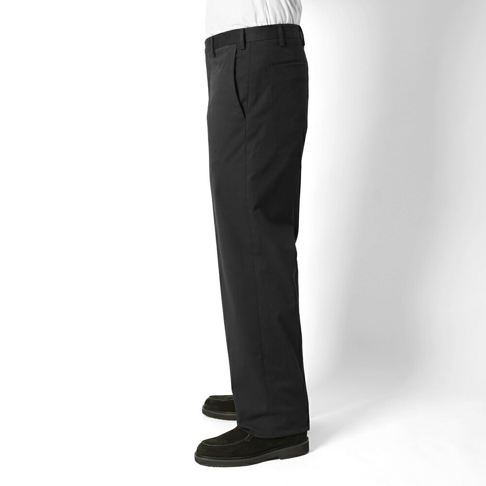 ジェルマーノ GERMANO チノ ノープリーツ 3ONG-3822 後染め ギャバジン コットン ワイド パンツ ストレッチ チノ 25秋冬 ブラック ベージュ カーキ チノパン チノパンツ インポートイタリア