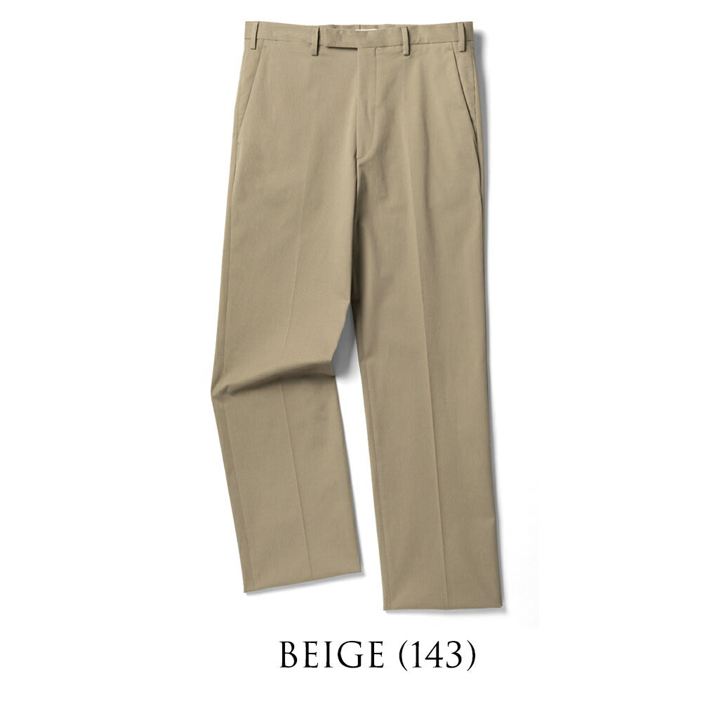 ジェルマーノ GERMANO チノ ノープリーツ 3ONG-3822 後染め ギャバジン コットン ワイド パンツ ストレッチ チノ 25秋冬 ブラック ベージュ カーキ チノパン チノパンツ インポートイタリア