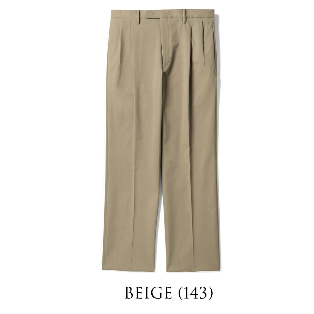 ジェルマーノ GERMANO ワイドチノ ツープリーツ 3OSG-3822 後染め ギャバジン コットン チノ ワイド パンツ ストレッチ チノ 25秋冬 ブラック ネイビー ベージュ カーキ チノパン チノパンツ インポートイタリア