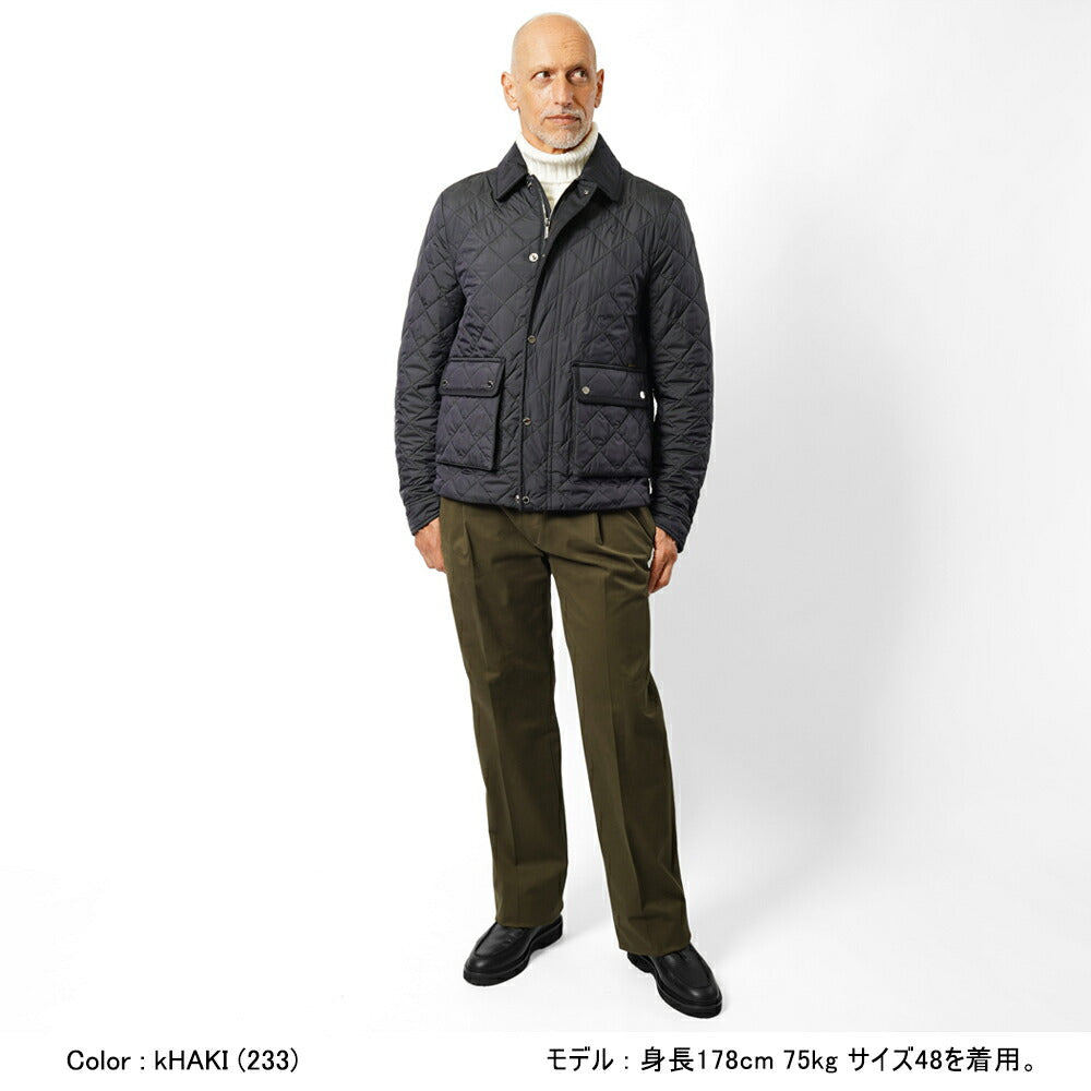 ジェルマーノ GERMANO ワイドチノ ツープリーツ 3OSG-3822 後染め ギャバジン コットン チノ ワイド パンツ ストレッチ チノ 25秋冬 ブラック ネイビー ベージュ カーキ チノパン チノパンツ インポートイタリア