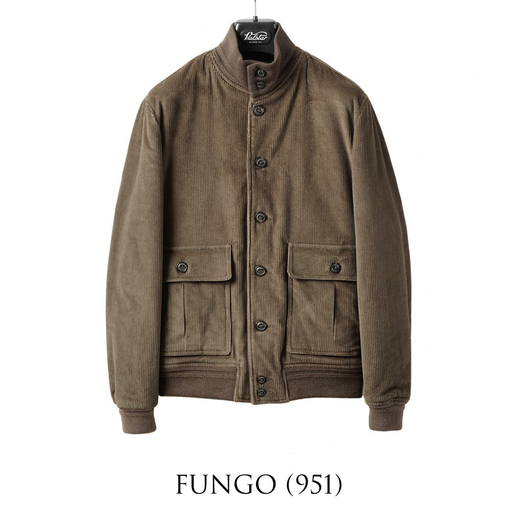 ヴァルスター VALSTAR ヴァルスタリーノ 407A.D074 コーデュロイ ブルゾン 25AW 秋冬 PADDED VALSTARINO パデッド 中綿 バルスター バルスタリーノ メンズ アウター イタリア ジャケット ブルゾン  ショート丈 アウター インポート
