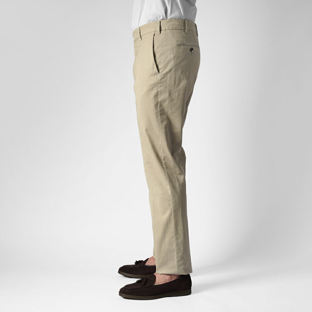 ジェルマーノ GERMANO スリムチノ 570G-2903 後染め ギャバジン コットン パンツ ストレッチ チノ 25春夏 ブラック グレー ベージュ カーキ グレー ネイビー チノパン チノパンツ テーパード インポートイタリア