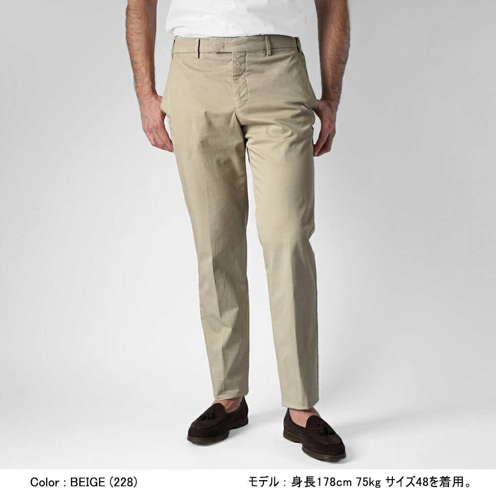 ジェルマーノ GERMANO スリムチノ 570G-2903 後染め ギャバジン コットン パンツ ストレッチ チノ 25春夏 ブラック グレー ベージュ カーキ グレー ネイビー チノパン チノパンツ テーパード インポートイタリア