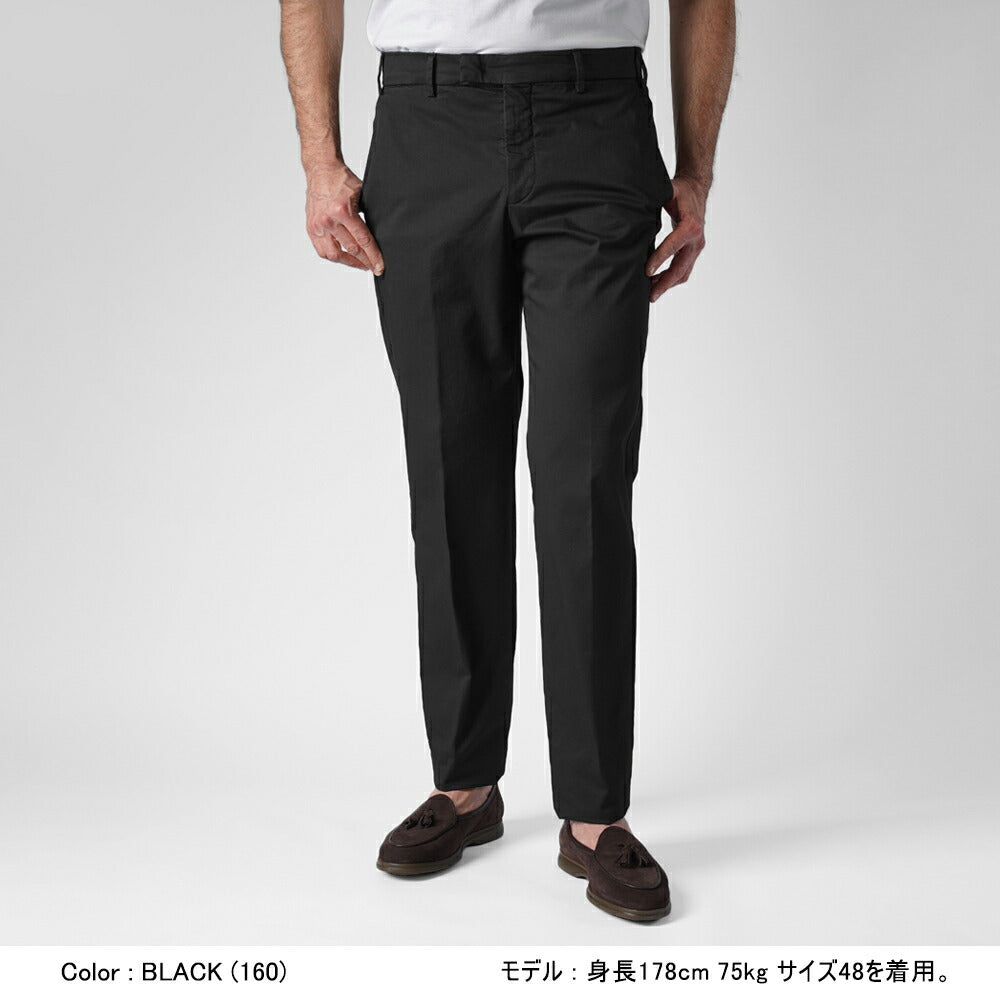 ジェルマーノ GERMANO スリムチノ 570G-2903 後染め ギャバジン コットン パンツ ストレッチ チノ 25春夏 ブラック グレー ベージュ カーキ グレー ネイビー チノパン チノパンツ テーパード インポートイタリア