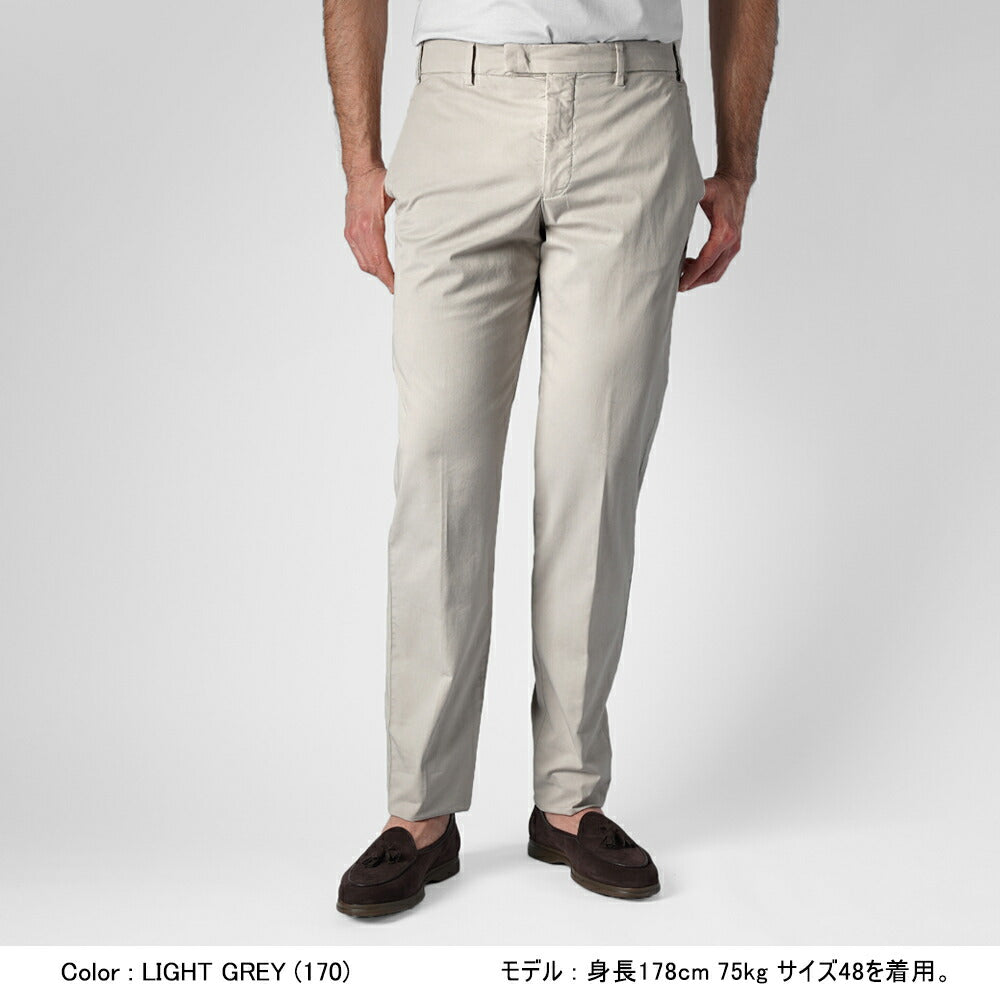 ジェルマーノ GERMANO スリムチノ 570G-2903 後染め ギャバジン コットン パンツ ストレッチ チノ 25春夏 ブラック グレー ベージュ カーキ グレー ネイビー チノパン チノパンツ テーパード インポートイタリア