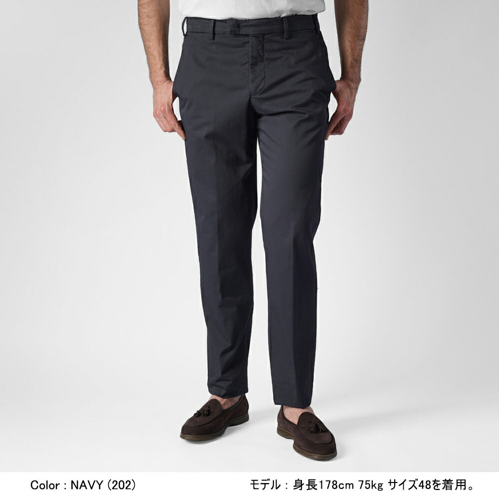 ジェルマーノ GERMANO スリムチノ 570G-2903 後染め ギャバジン コットン パンツ ストレッチ チノ 25春夏 ブラック グレー ベージュ カーキ グレー ネイビー チノパン チノパンツ テーパード インポートイタリア