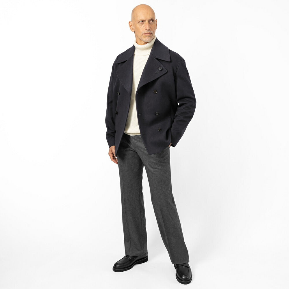 ラルディーニ LARDINI ウールビーバー ショートピーコート AARUIZM-CN65601