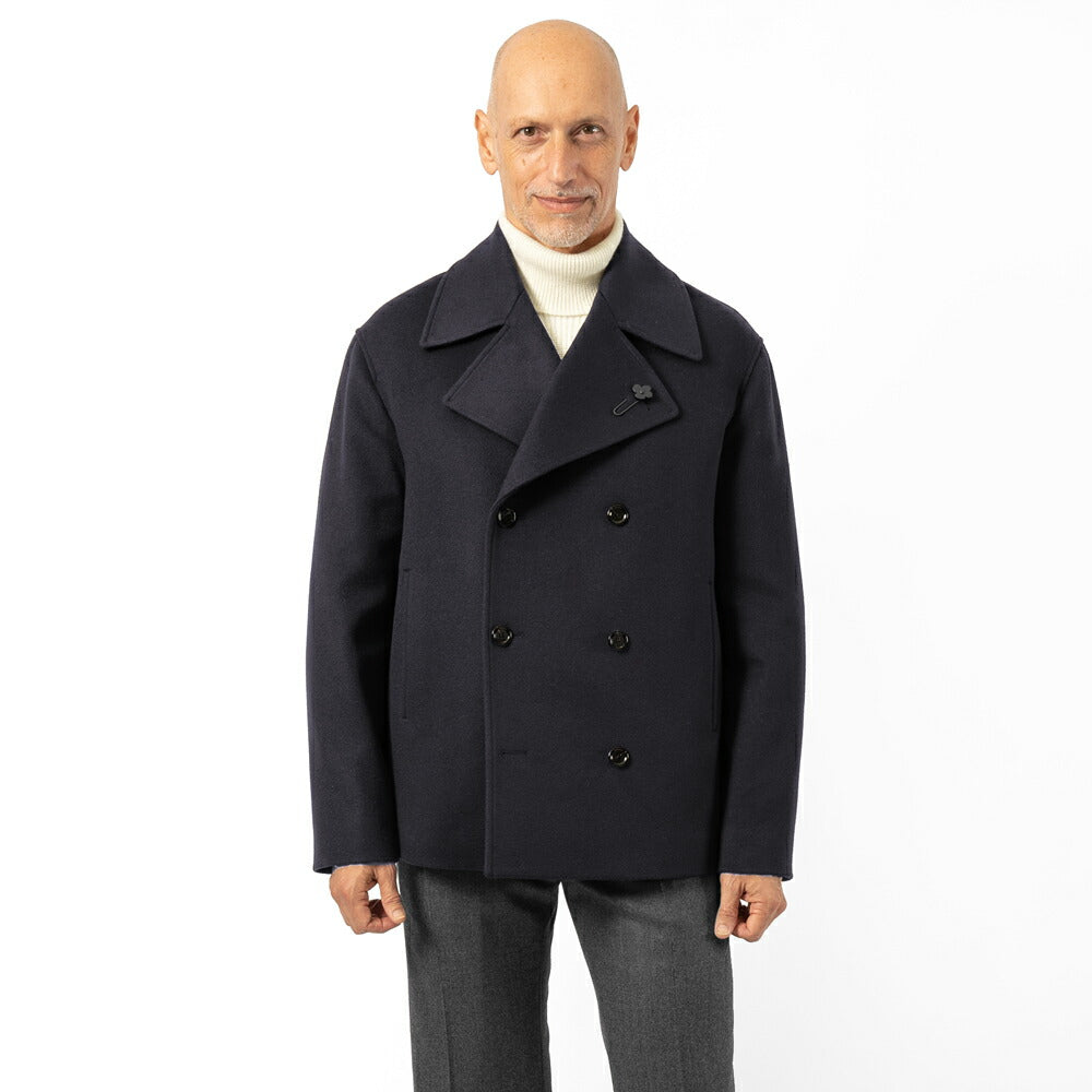 ラルディーニ LARDINI ウールビーバー ショートピーコート AARUIZM-CN65601