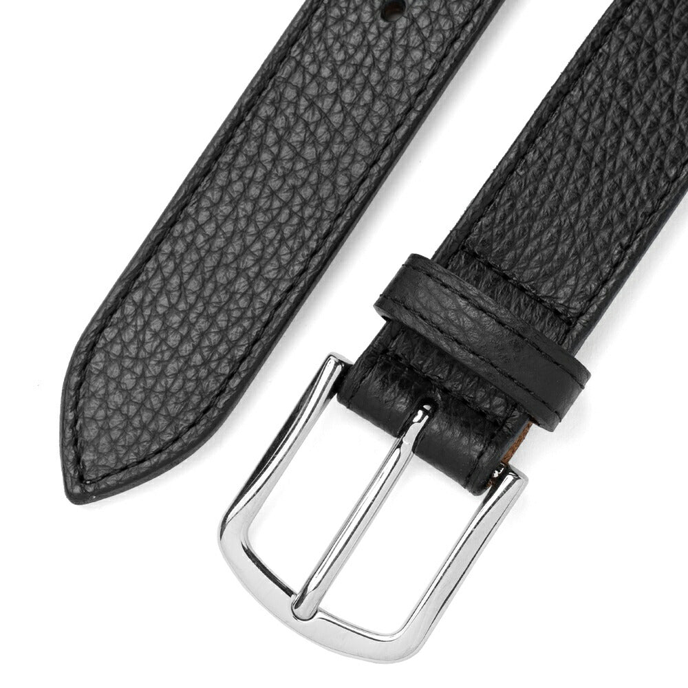 D'AMICO ダミーコ カーフベルト シボ革 レザー ACU2973 ブラック ダークブラウン Andrea D'AMICO アンドレアダミコ メンズベルト 本革 牛革 レザーベルト 革ベルト 紳士ベルト 紳士用ベルト 男性用ベルト 男性ベルト 黒 シンプル おしゃれ