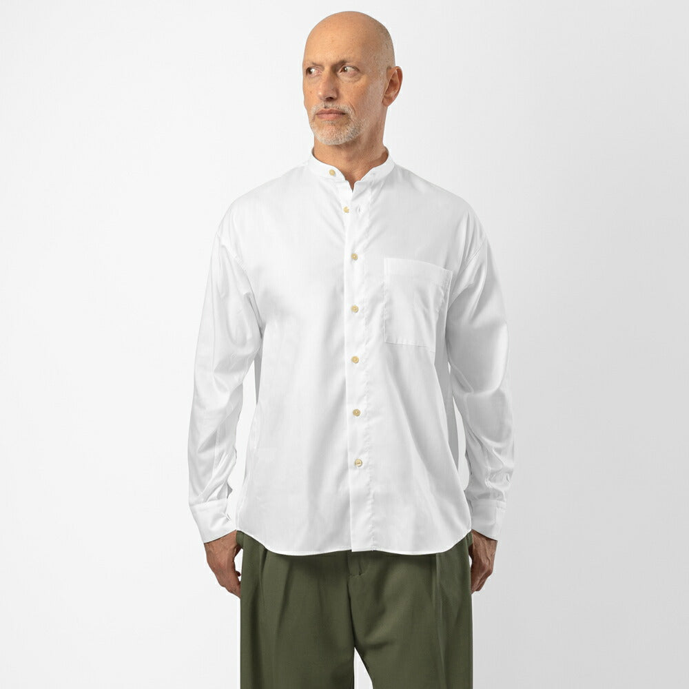 アレッサンドロゲラルディ ALESSANDRO GHERARDI バンドカラーシャツ KORI6 75X3