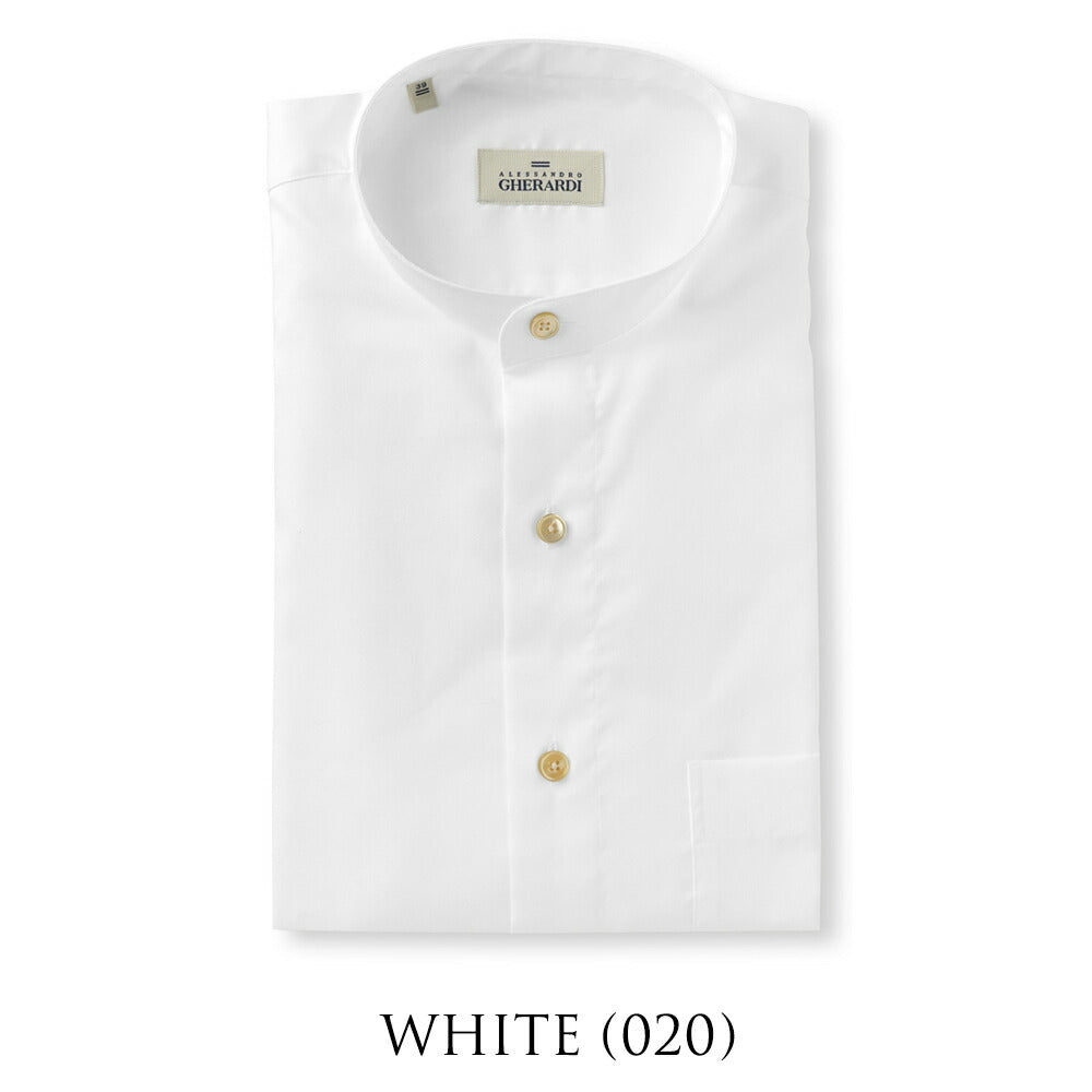 アレッサンドロゲラルディ ALESSANDRO GHERARDI バンドカラーシャツ KORI6 75X3