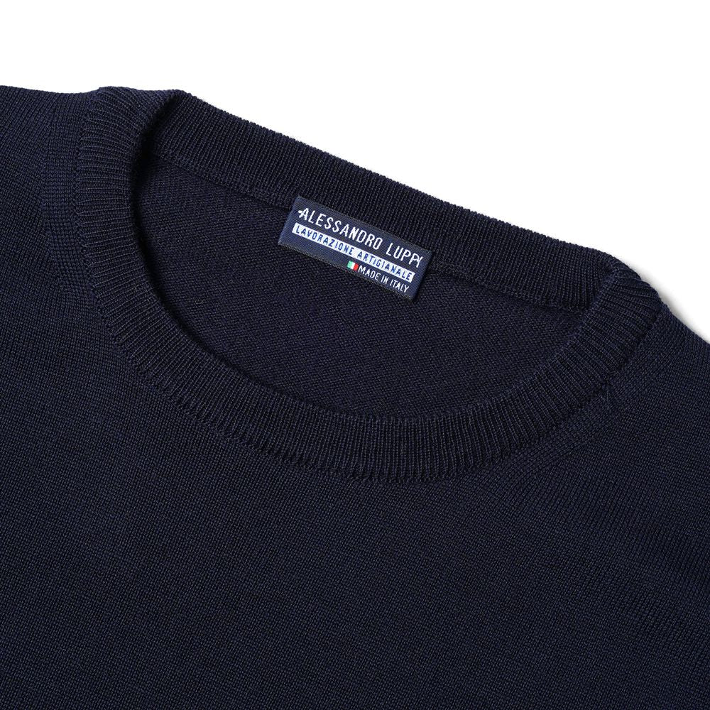 アレッサンドロルッピ ALESSANDRO LUPPI クルーネック ニット 25AW メンズ エクストラファインメリノウール 1220 クルーネックニット メンズニット ニットトップス 丸首 シンプル 男性ニット 薄手ニット ブランド 高級 シンプルニット 薄手 インナー カラー