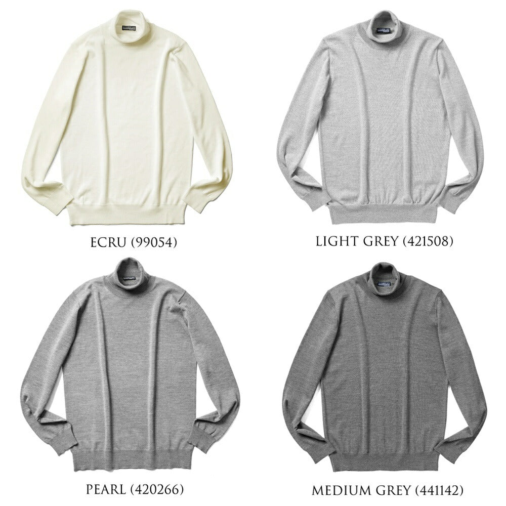 アレッサンドロルッピ ALESSANDRO LUPPI タートルネック ニット 25AW メンズ エクストラファインメリノウール 1224 ハイネックセーター メンズセーター メンズニット 薄手 シンプル カラー 薄手ニット ハイネック メリノウール インナー