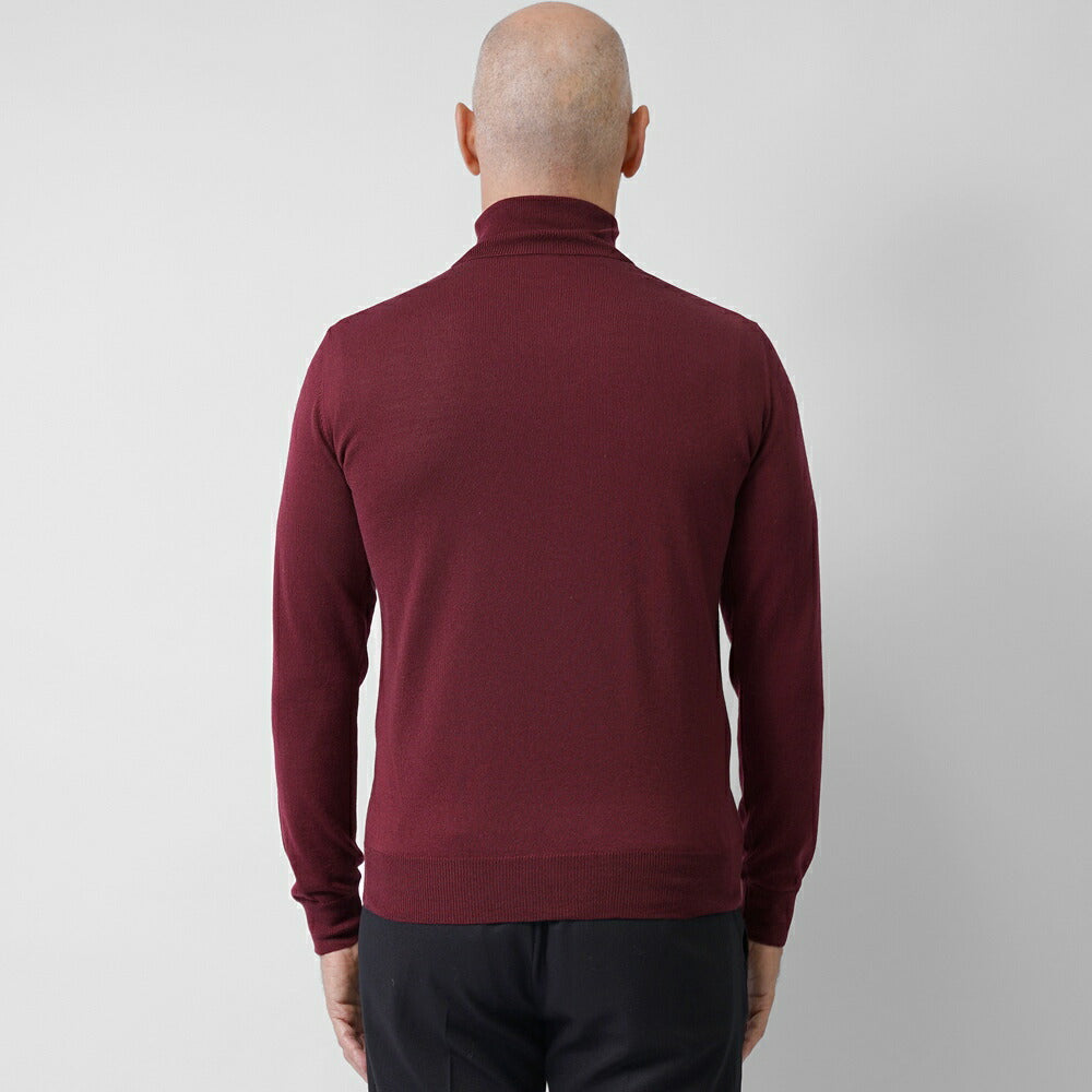 アレッサンドロルッピ ALESSANDRO LUPPI タートルネック ニット 25AW メンズ エクストラファインメリノウール 1224 ハイネックセーター メンズセーター メンズニット 薄手 シンプル カラー 薄手ニット ハイネック メリノウール インナー