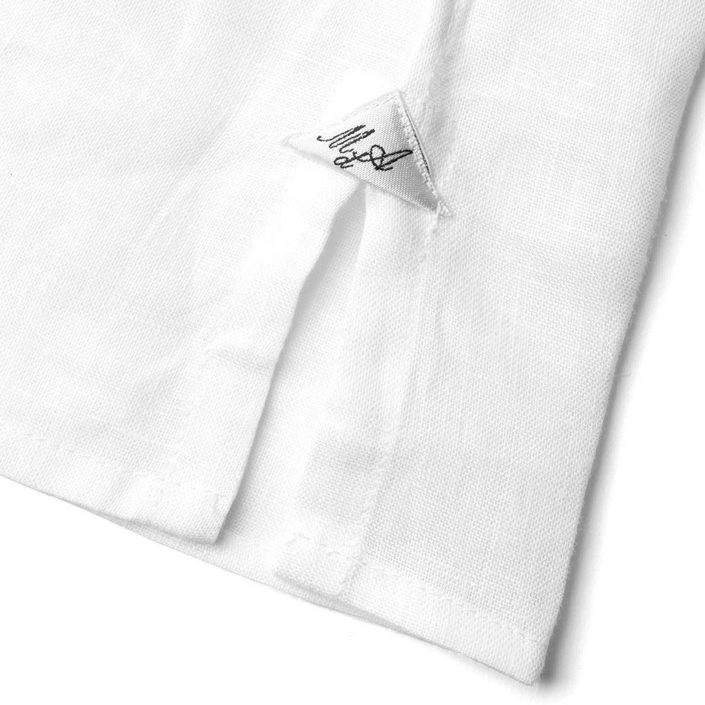 マッシモダウグスト Massimo d'Augusto カプリシャツ リネンシャツ ALAMARI 2014 リネン ホワイト ネイビー ブラック ベージュ ブラウン シャツ イタリア メンズ 長袖 カジュアル 夏 リネン 無地 スキッパー プルオーバー プルオーバーシャツ カプリ カプリ島