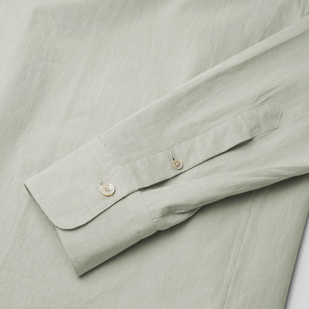 アレッサンドロゲラルディ ALESSANDRO GHERARDI オープンカラーシャツ BAHAMAS 7405 開襟シャツ コットン ライトブルー ライトグリーン イタリア メンズ 長袖 シャツ カジュアル シャツ 春 夏 無地 オープンカラー 開襟